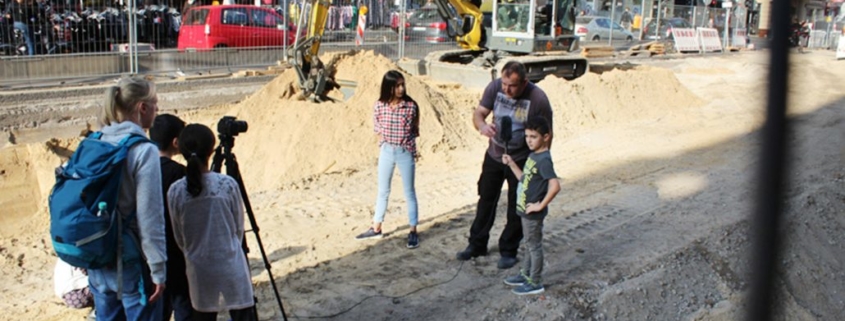 Filmdreh auf der Baustelle