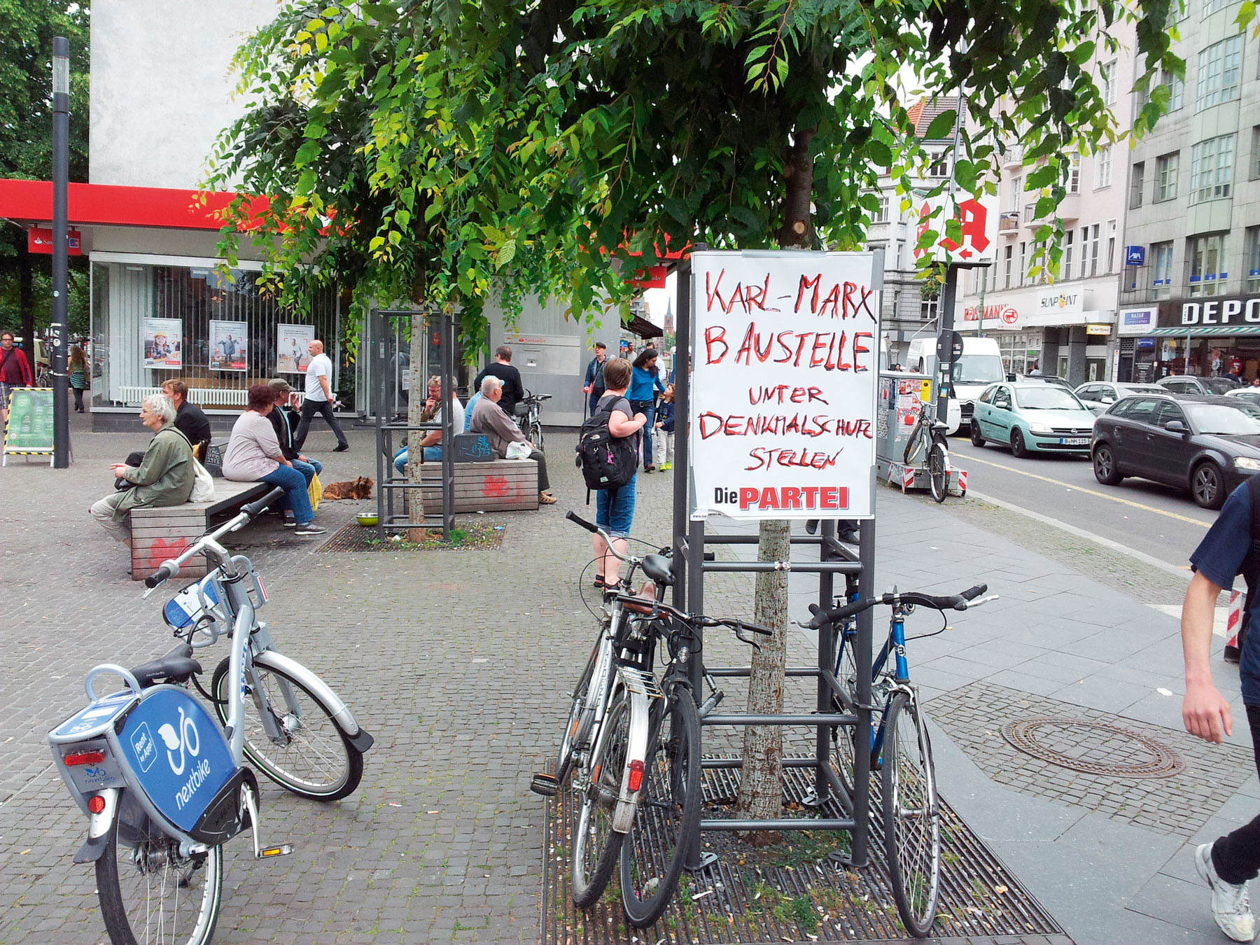 kms-sonne_DiePartei-2 Die Partei Plakat: Karl-Marx Baustelle unter Denkmalschutz stellen