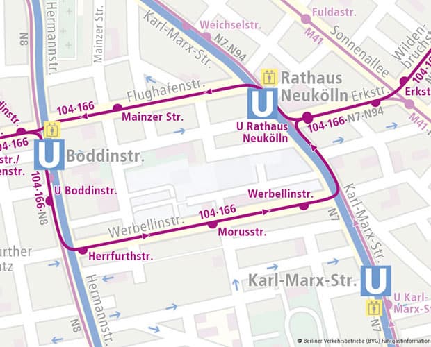 BVG Verbindungen