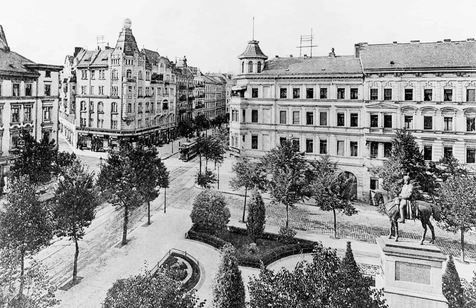 Historisches Foto Karl-Marx-Platz