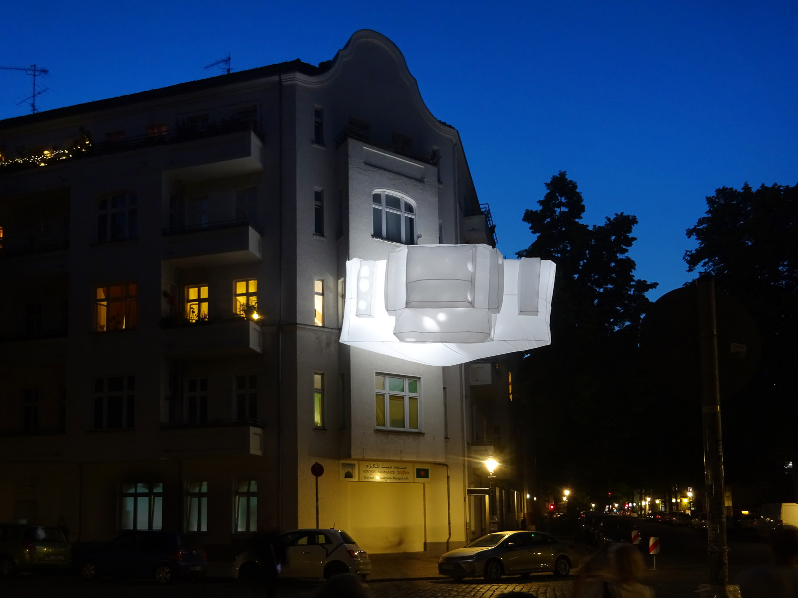 Lichtinstallation 48 Stunden Neukölln