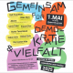 Plakat „Gemeinsam für Demokratie und Vielfalt“