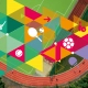 Sportplatz Maybachufer in Berlin Neukölln: Kunstrasen, Laufbahn und farbige Sport-Icons für neue inklusive Angebote mit Fußball, Tennis und Leichtathletik.